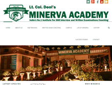 Tablet Screenshot of minervaacademy.com